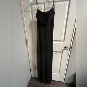 Vintage JUMP drape neck floor length dress